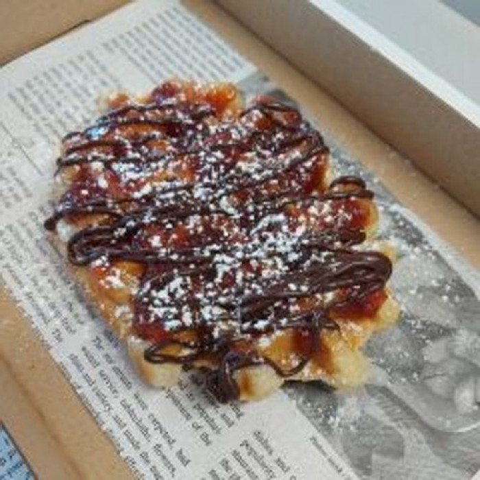Waffle s džemom
