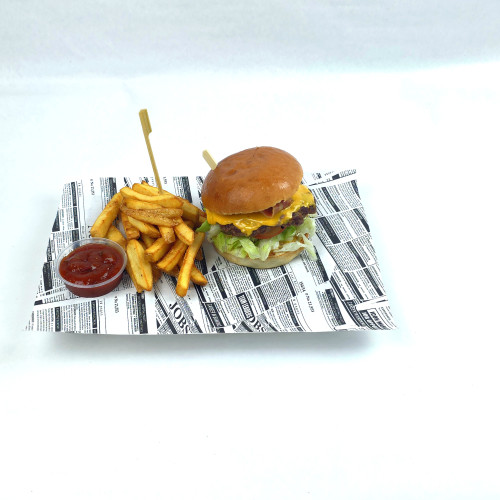 COMBO: Big Tejsty bacon burger + hranolky + omáčka