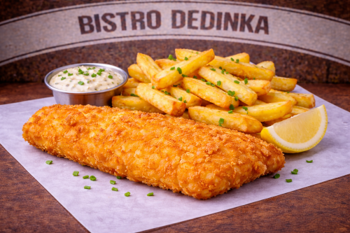 Fish & Chips + omáčka