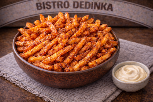 Chrumkavé chorizo fries