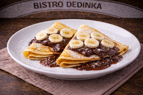 Palacinky s nutellou a banánom