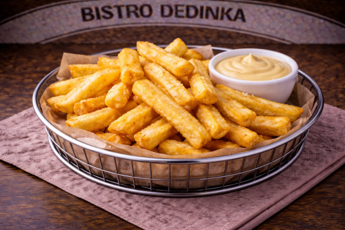 Belgické hranolky so šupkou + omáčka