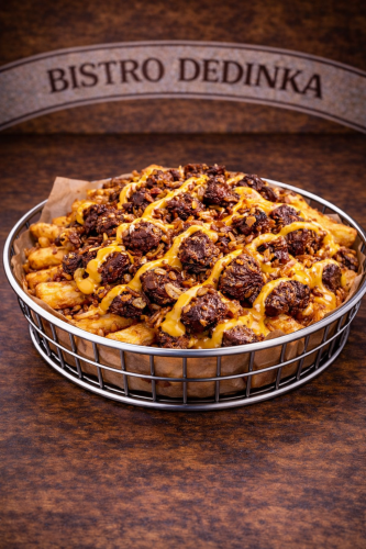 Cheesy Burger Fries