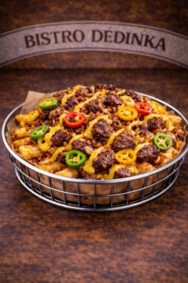 Cheesy Burger Fries Jalapeños