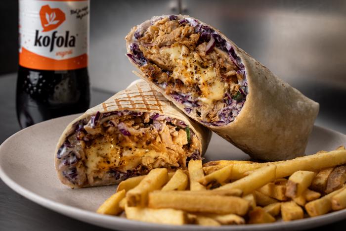 KEBAB CHEESE Dürüm MENU, hranolky CRISP 150g, Kofola 500ml